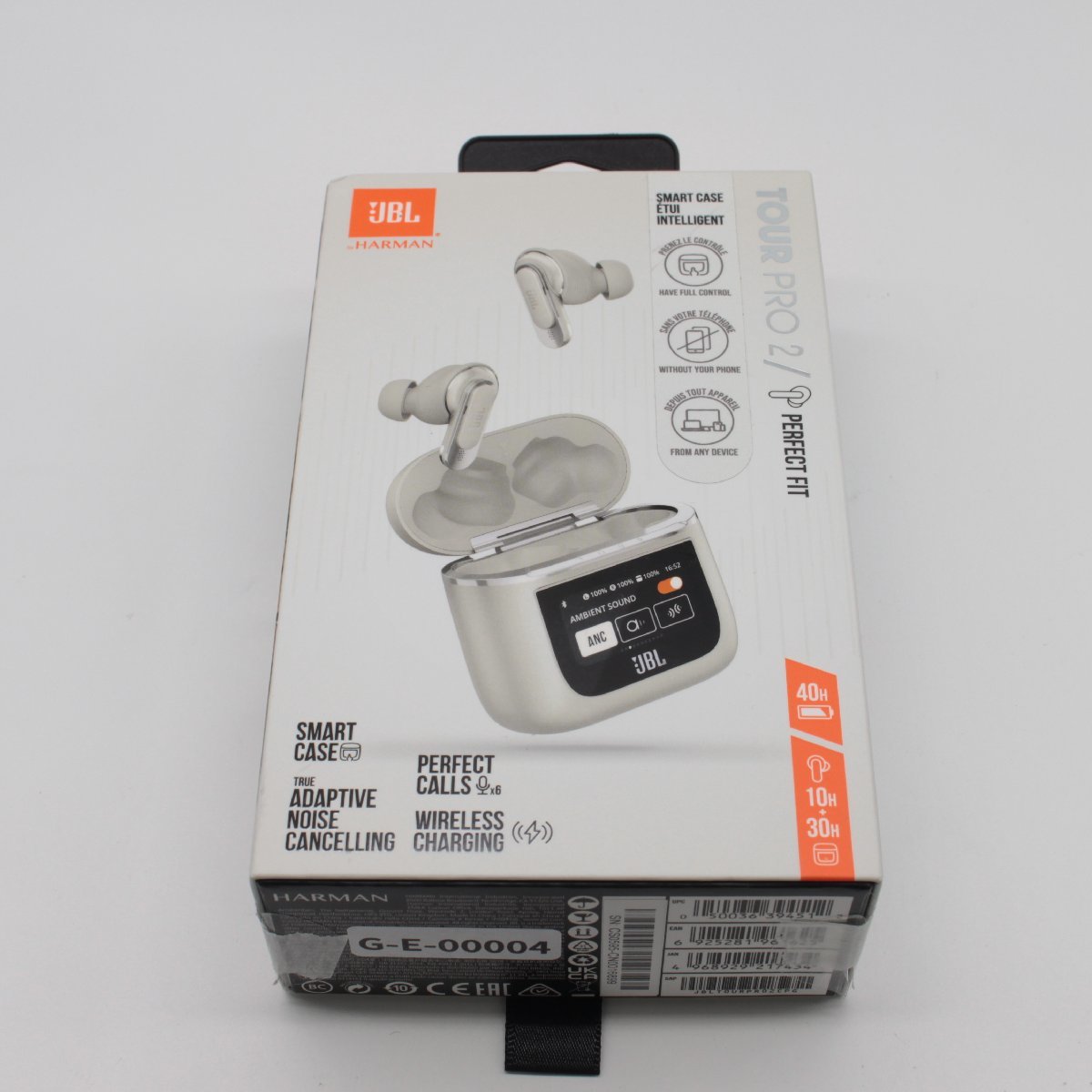 0577▲ JBL TOUR PRO 2 ワイヤレスイヤホン JBLTOURPRO2CPG Bluetooth ハイブリッド ノイキャン IPX5 シャンパンゴールド