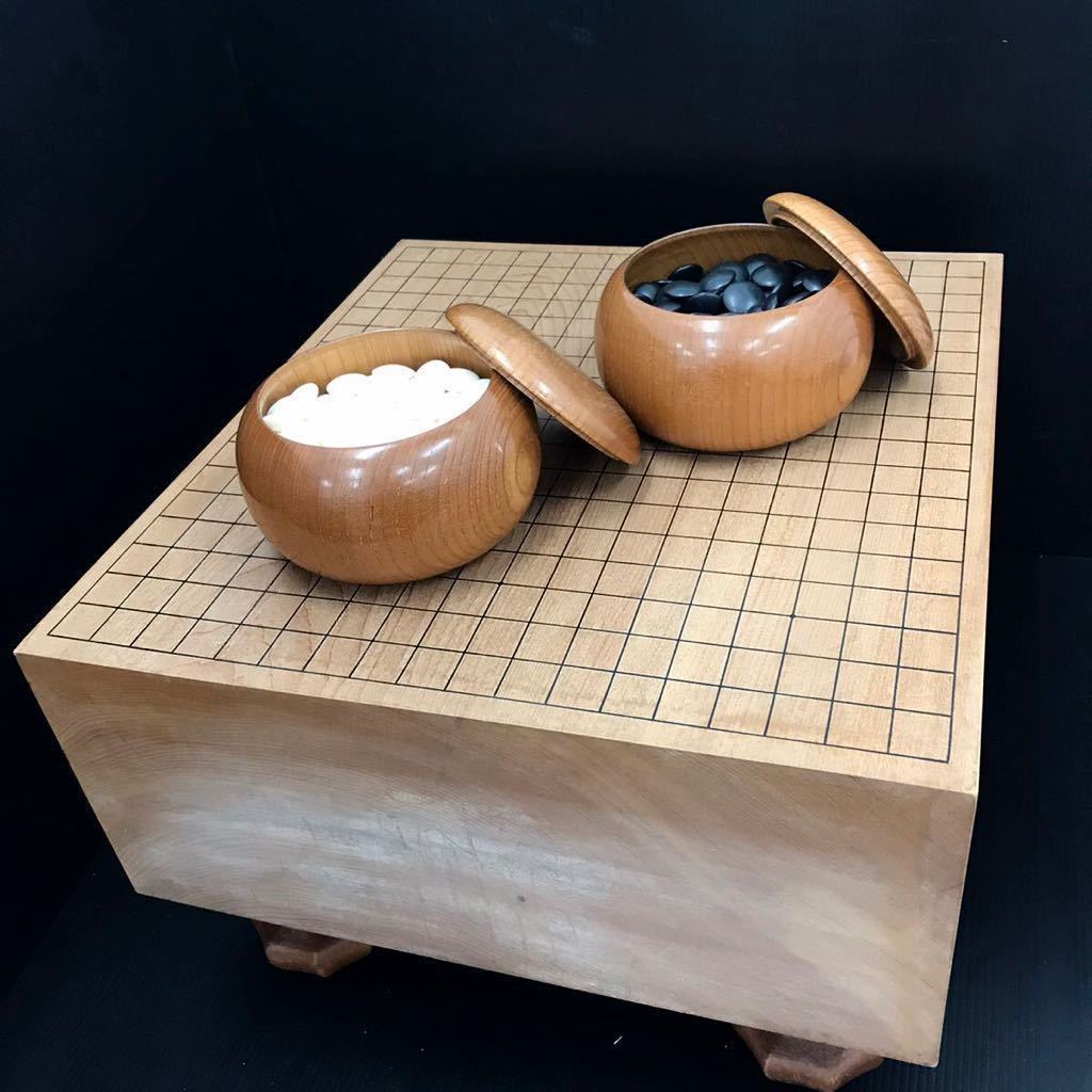 A 碁石 碁筒セット 32号 日向特製 白 本蛤 はまぐり 黒 本那智黒 碁石