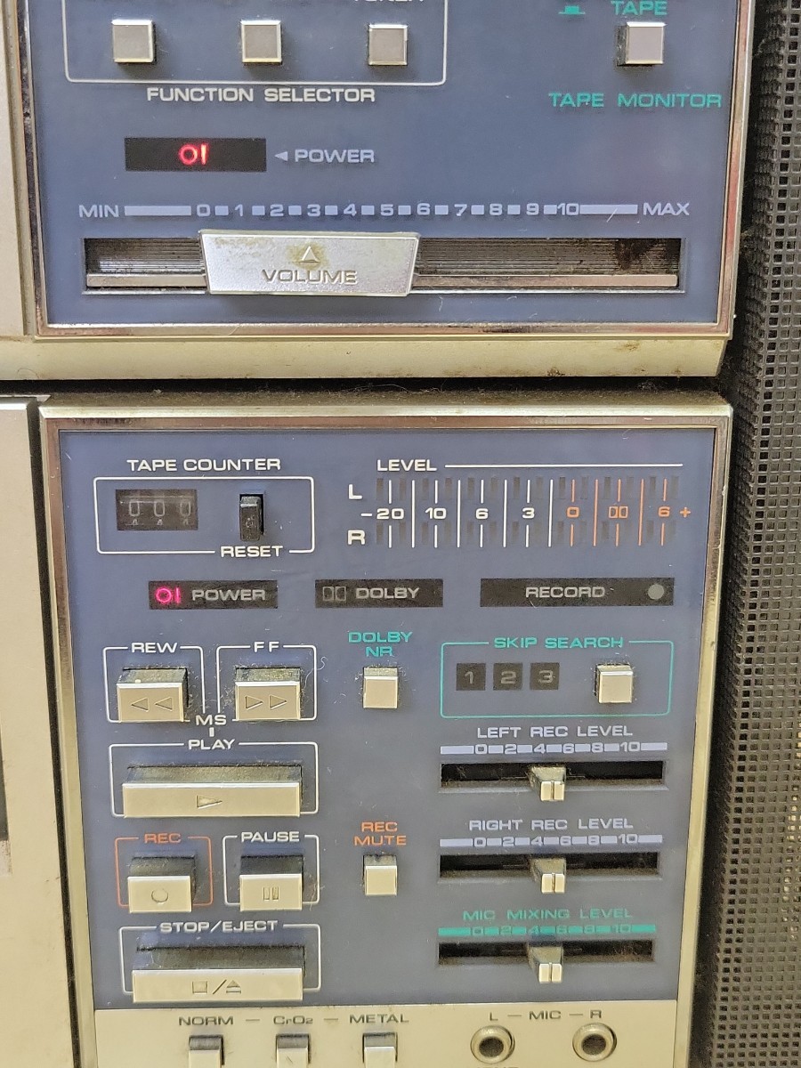 当時物 Pioneer ミニコンポ FA-C3 CT-C7 CS-C7 ラジカセ システム