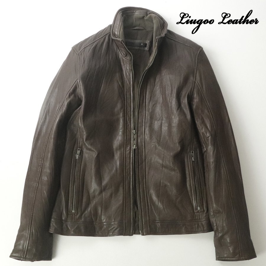 上質！ 美品 Liugoo Leathers リューグーレザー シワ加工 羊革