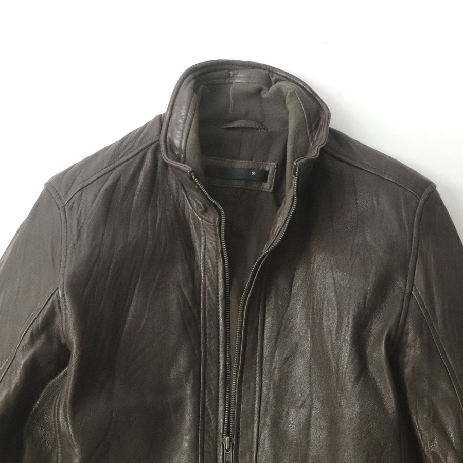 上質！ 美品 Liugoo Leathers リューグーレザー シワ加工 羊革