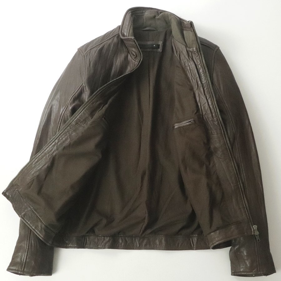 上質！ 美品 Liugoo Leathers リューグーレザー シワ加工 羊革