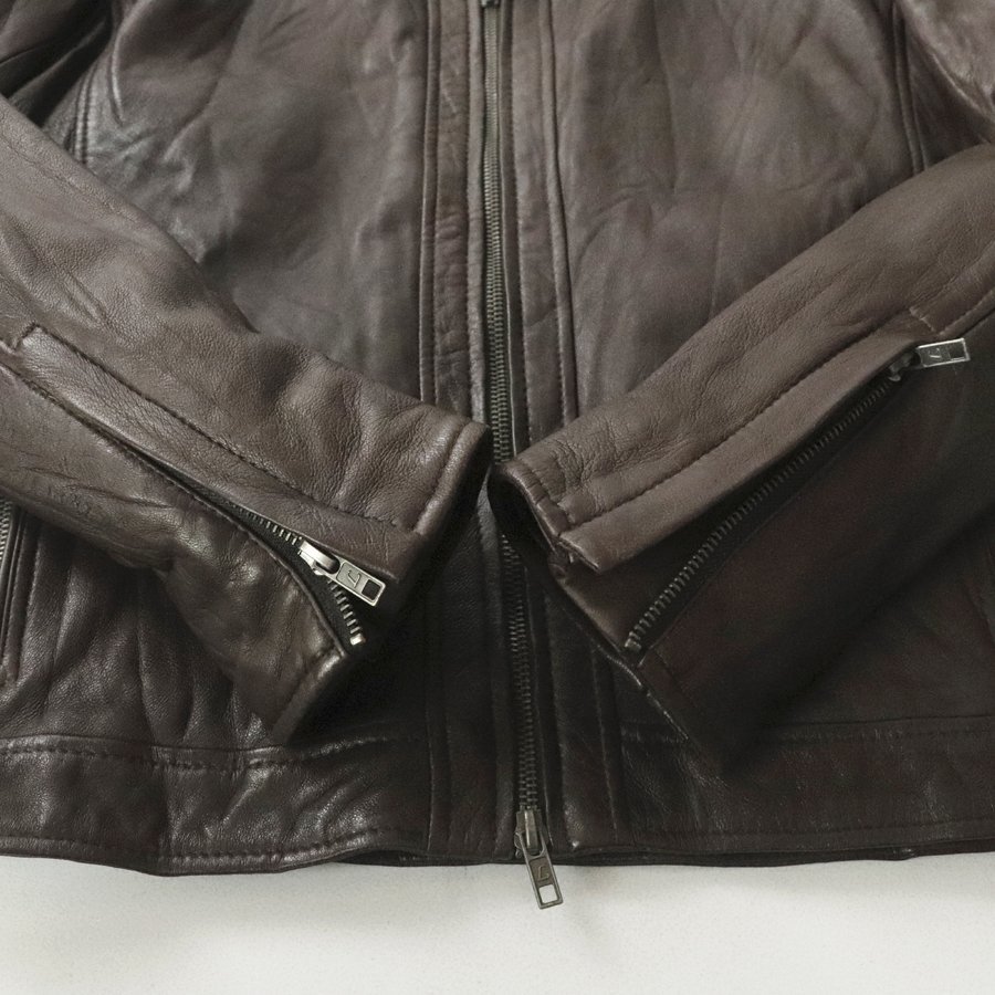 上質！ 美品 Liugoo Leathers リューグーレザー シワ加工 羊革