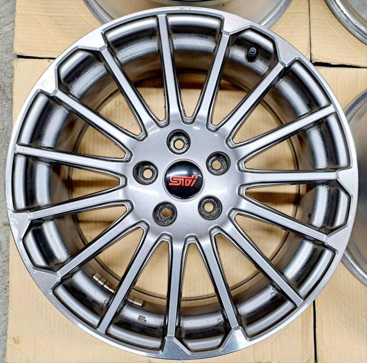 希少】スバル レヴォーグ STI スポーツ 純正 ホイール 4本 7.5J 114.3 