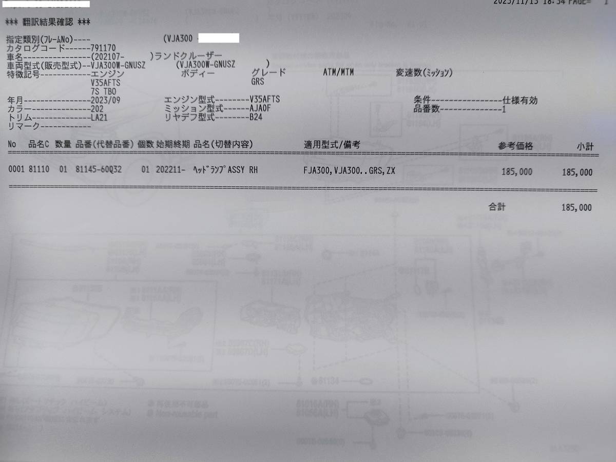 トヨタ | ZX ランドクルーザー300 ランドクルーザー 300系