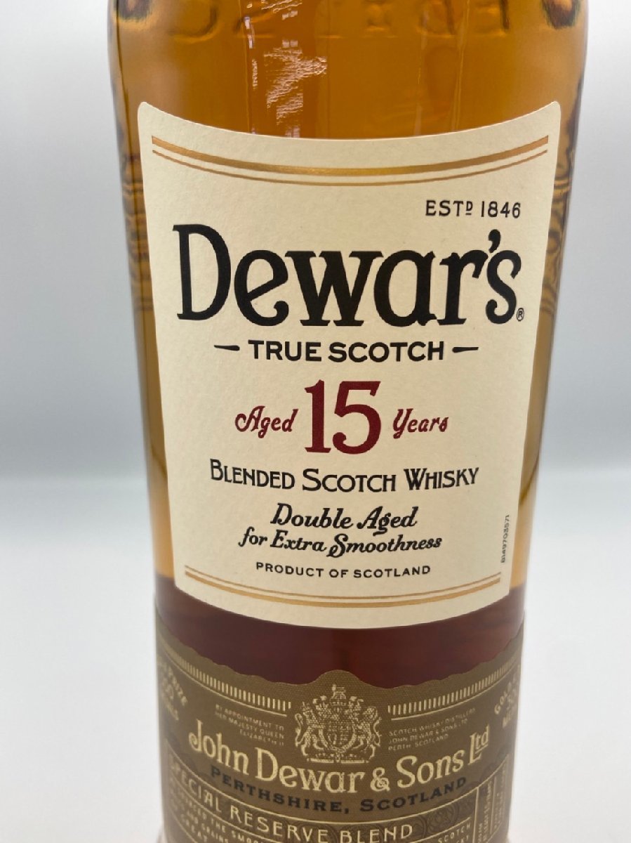 ST【同梱不可】デュワーズ 15年 ダブルエイジ 750ml 40% 箱付き 未開栓