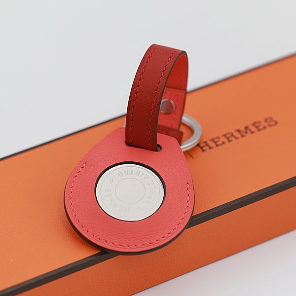 1円 箱付 新品同様 エルメス エアータグ レッドカラー NBY OKZ 2000000