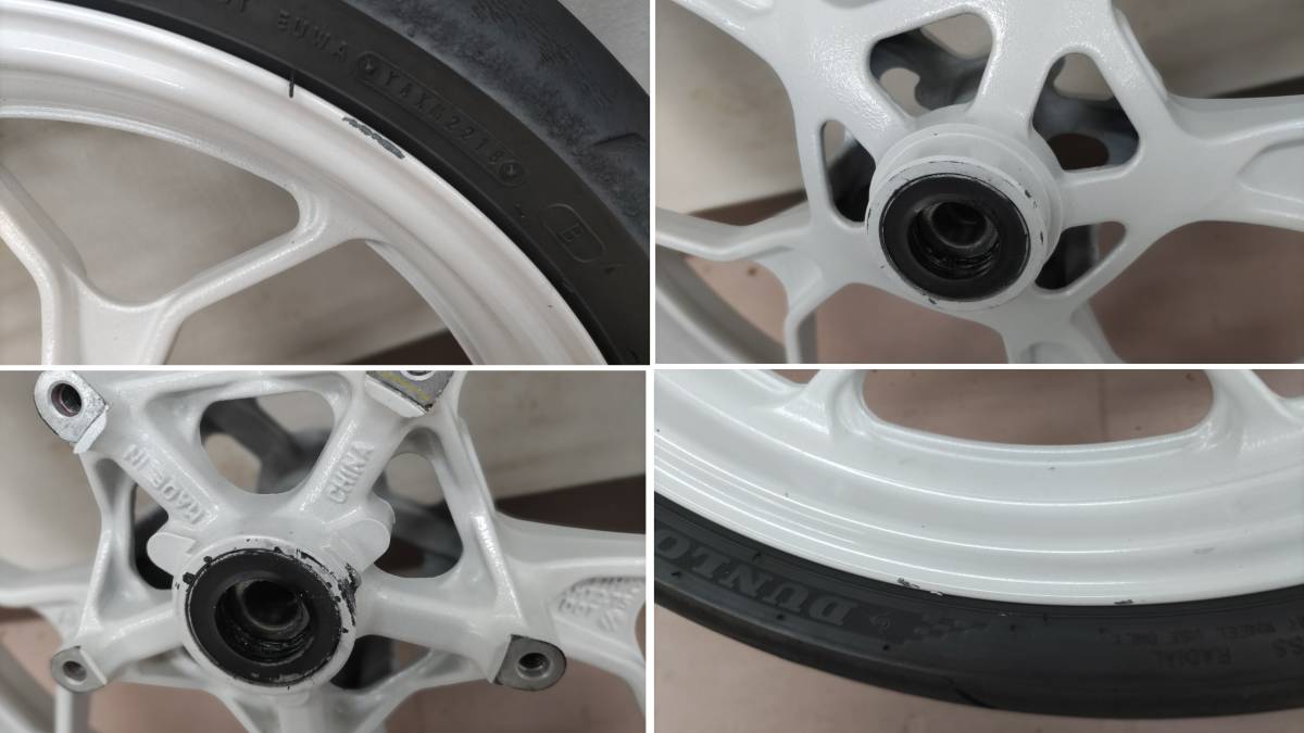 YAMAHA YZF-R25 RG10J 純正ホイール前後セット 白 パールホワイト ABS 