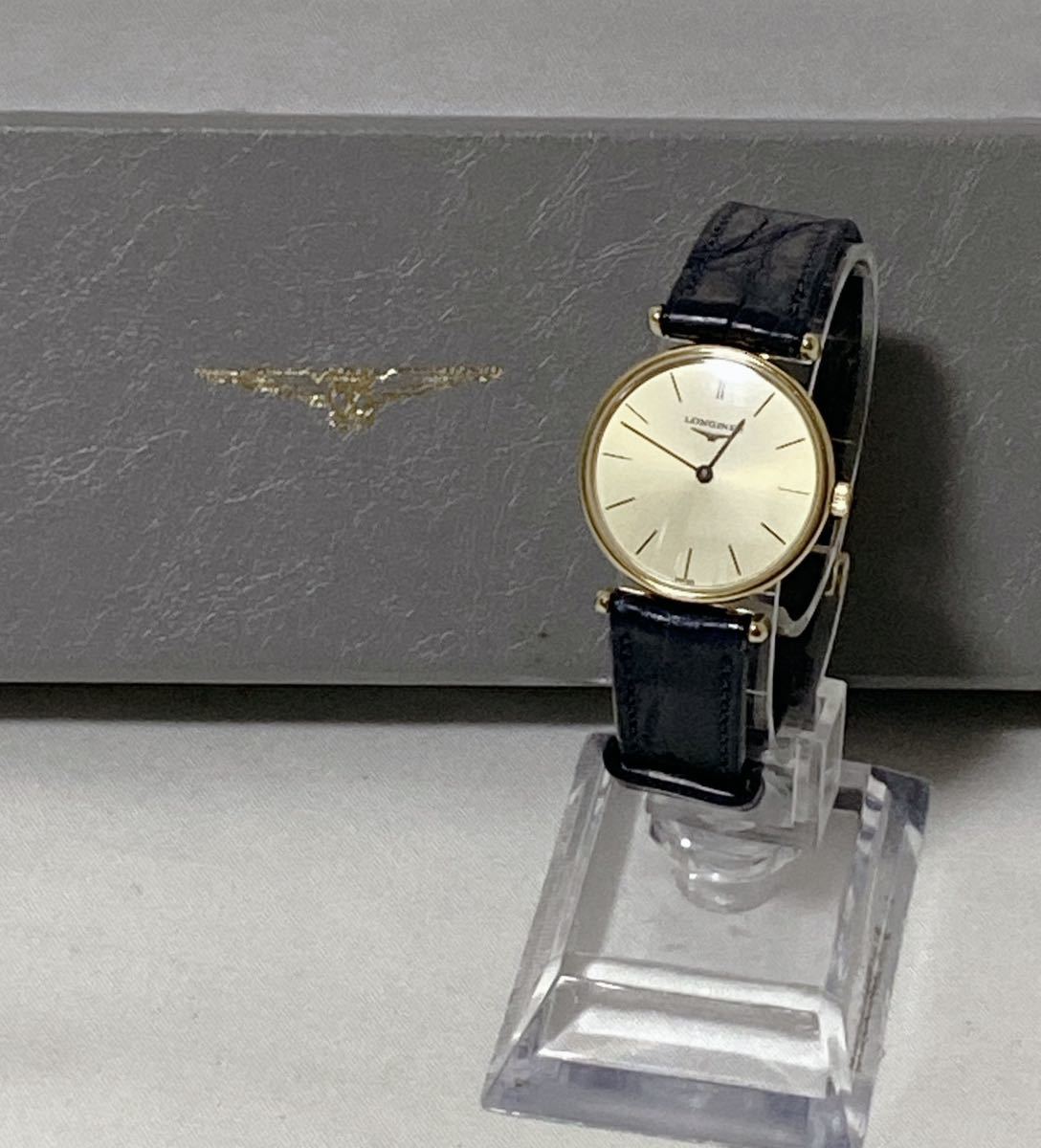 LONGINES L4.135.2 グランドクラシック クォーツ ゴールド文字盤
