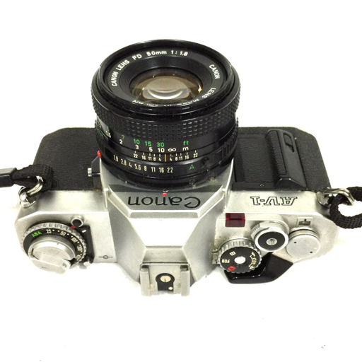 1円 Canon AV-1 LENS FD 50mm 1:1.8 一眼レフフィルムカメラ