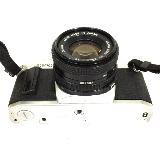 1円 Canon AV-1 LENS FD 50mm 1:1.8 一眼レフフィルムカメラ