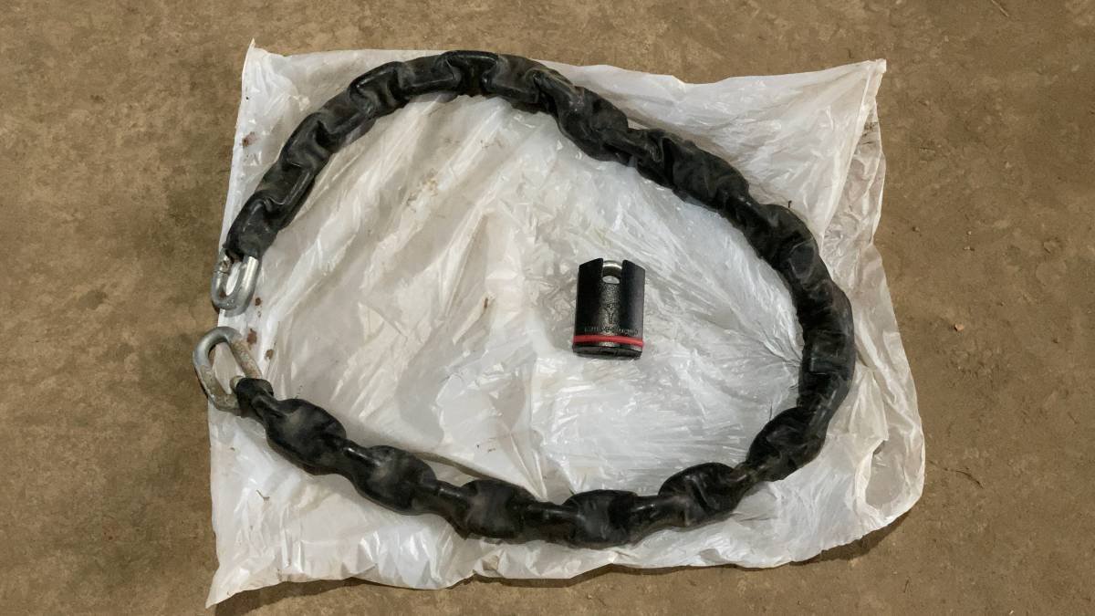 中野製鎖工業 超硬張鋼チェーン1.8m MUL-T-LOCKセット　マルティロック E14-H 盗難防止 