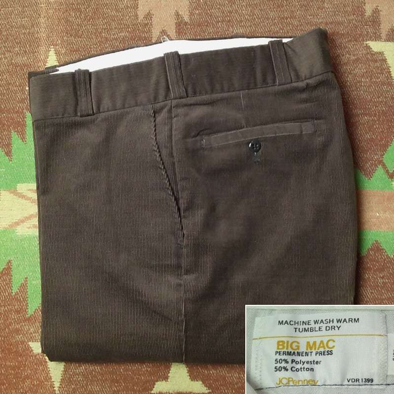 ビッグマック 【BIG MAC】 70s Corduroy Work Pants 70年代
