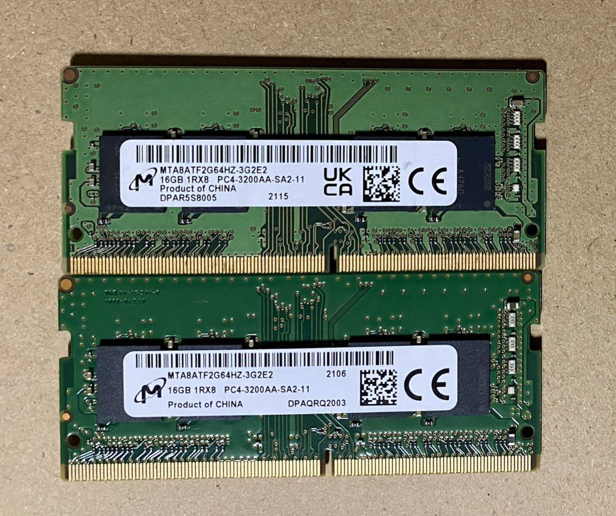 ML24【動作品】Silicon Power DDR4-3200 8GB×2枚 計16GB【送料無料