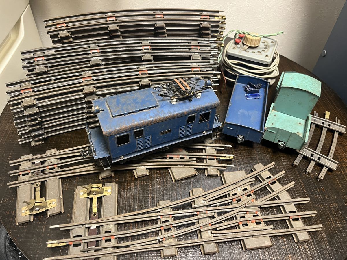 当時物 レトロ 鉄道模型 ブリキ KTM カツミ Oゲージ 3線式 EB501 貨車 車輛