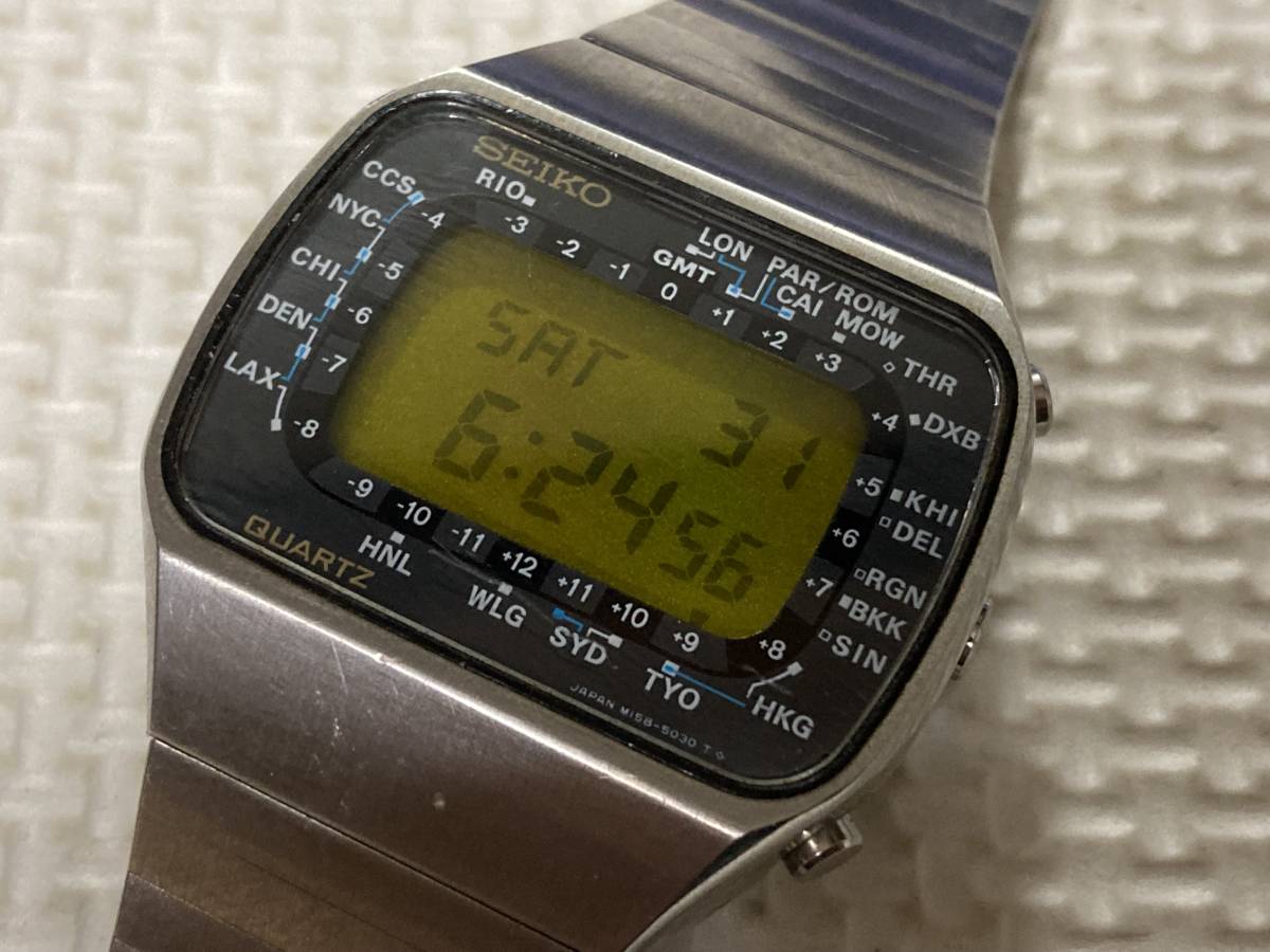 Yahoo!オークション ワールドタイム M158-5000 セイコー SEIKO Seiko 