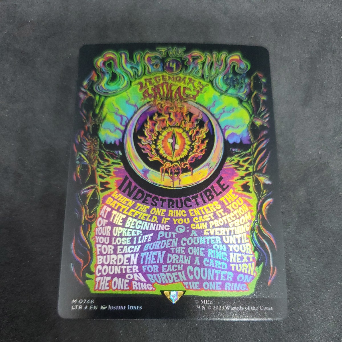 指輪物語　ボーダーレス ポスター　一つの指輪/The One Ring　FOIL