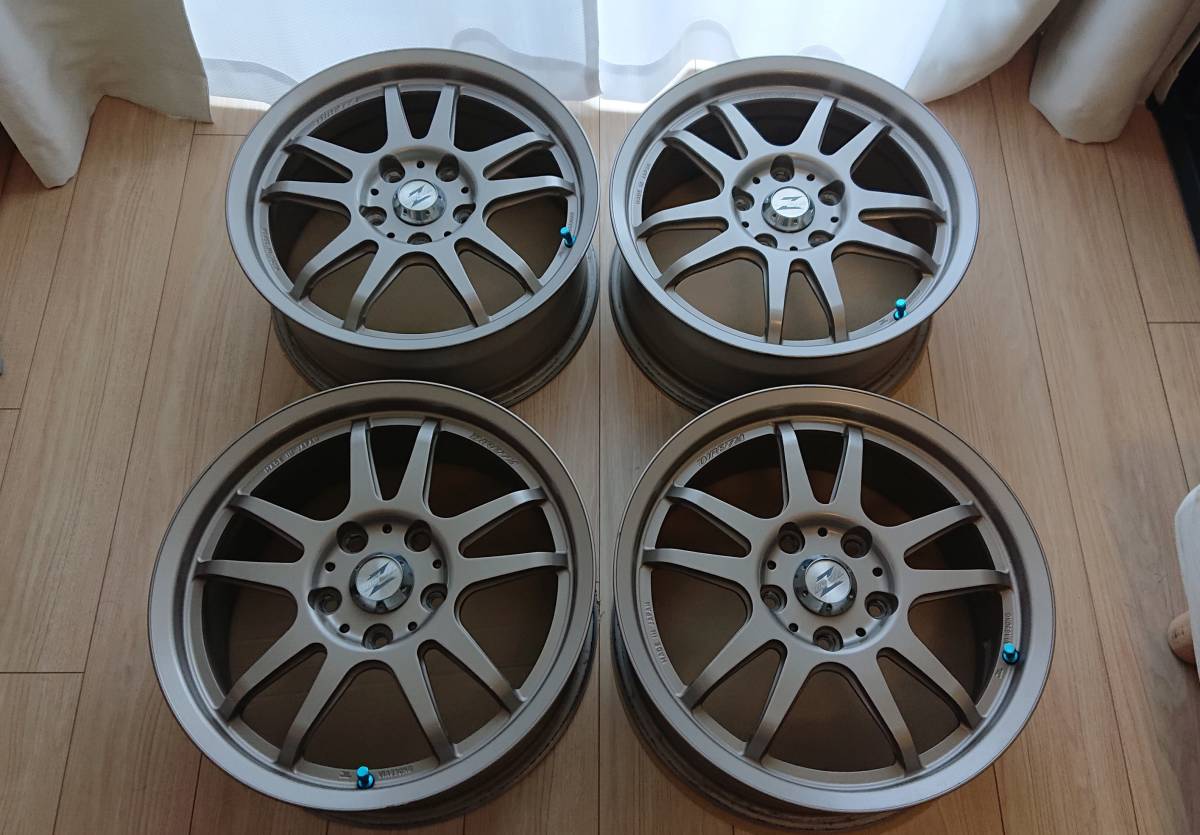 【美品】DIREZZA RZF 16インチ 7J +48 114.3 ハブ径73φ 5H 鍛造 アルミホイール 4本セット