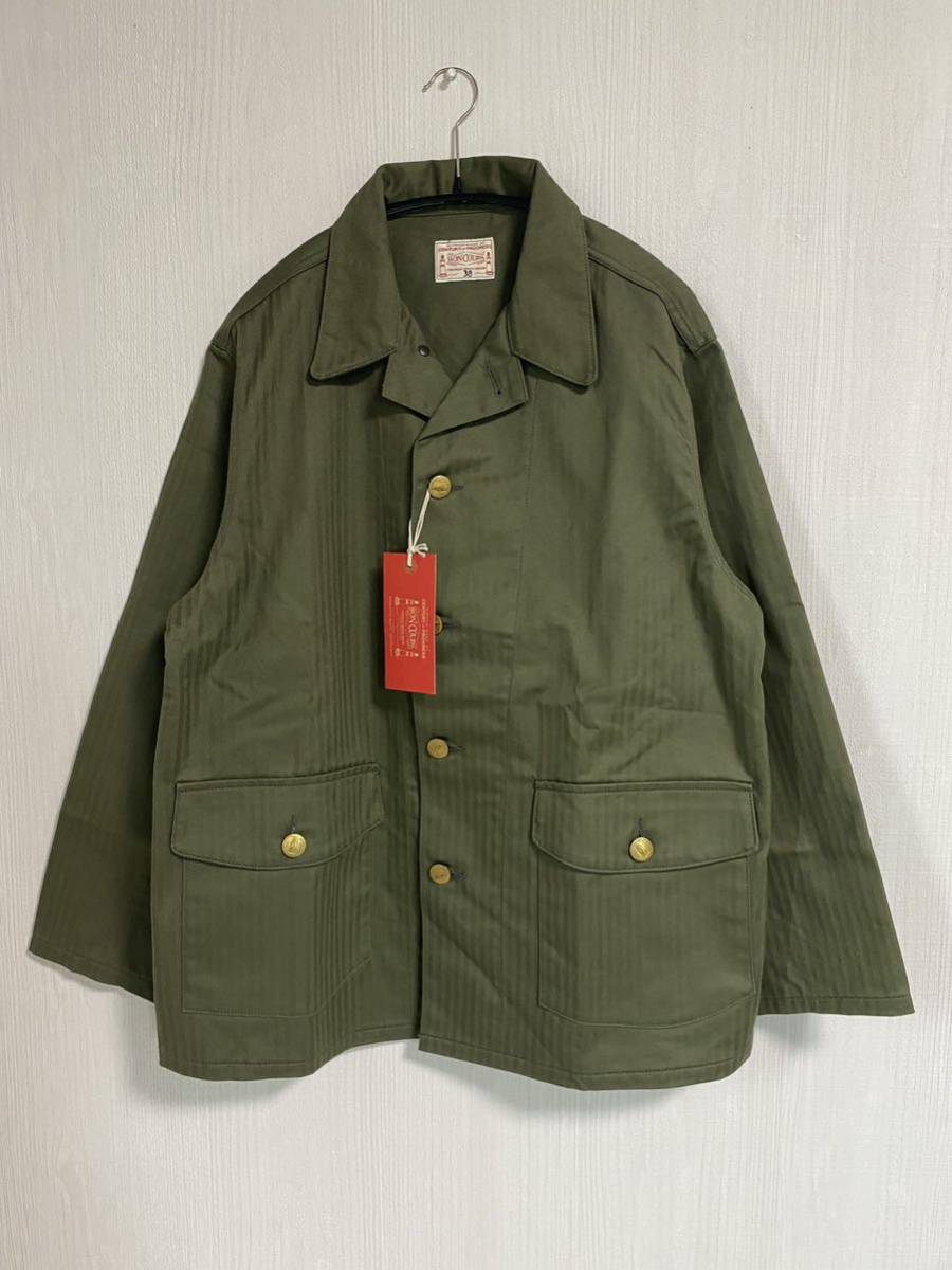 23AW 未使用 BONCOURA ボンクラ US Army ヘリンボーン カバーオール 38
