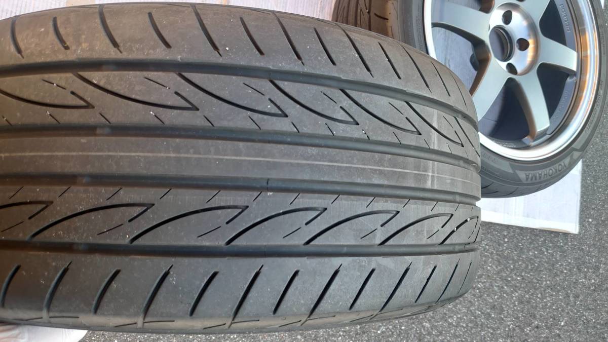 鍛造 RAYS VOLKRACING TE37 SL 18インチ 9.0J +45 5H 114.3 ヨコハマ 