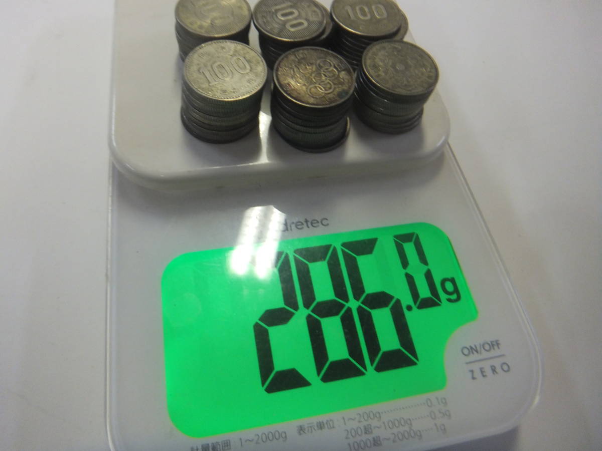 激安大特価，爆買い 稲100円銀貨　鳳凰100円銀貨　東京オリンピック100円銀貨　60枚　286ｇ