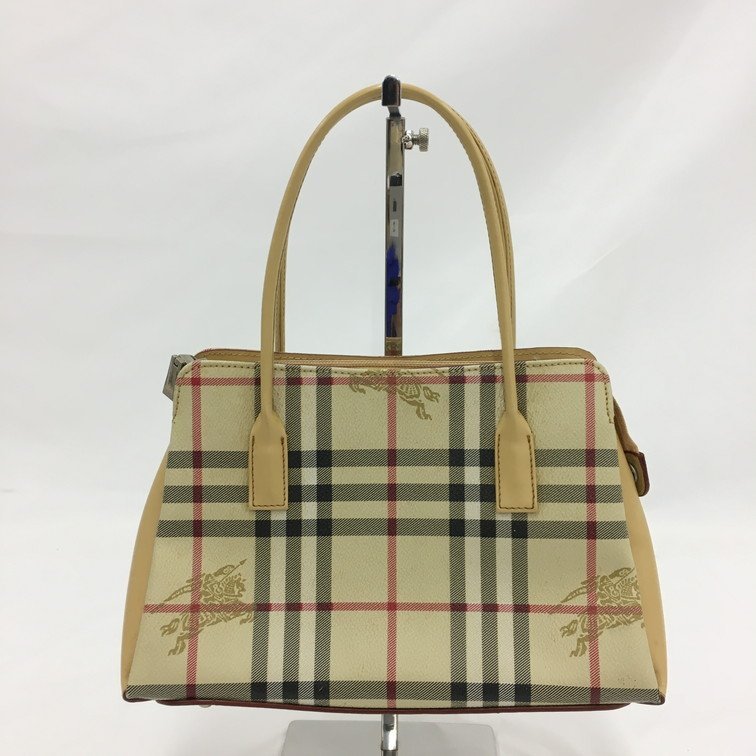 ハンドバッグ ノバチェック BURBERRY バーバリー レザー 希少