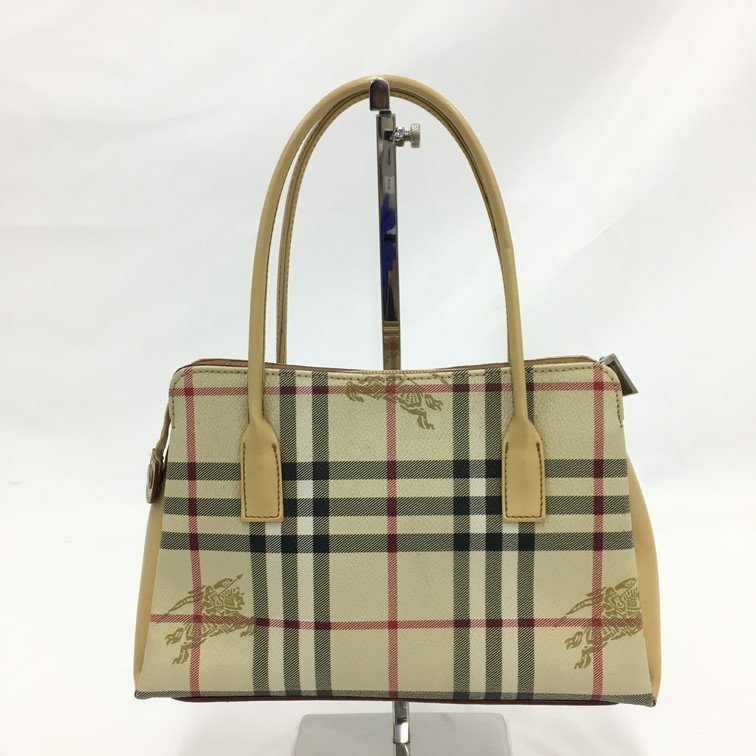 ハンドバッグ ノバチェック BURBERRY バーバリー レザー 希少 ハンドバッグ ノバチェック BURBERRY バーバリー レザー 希少