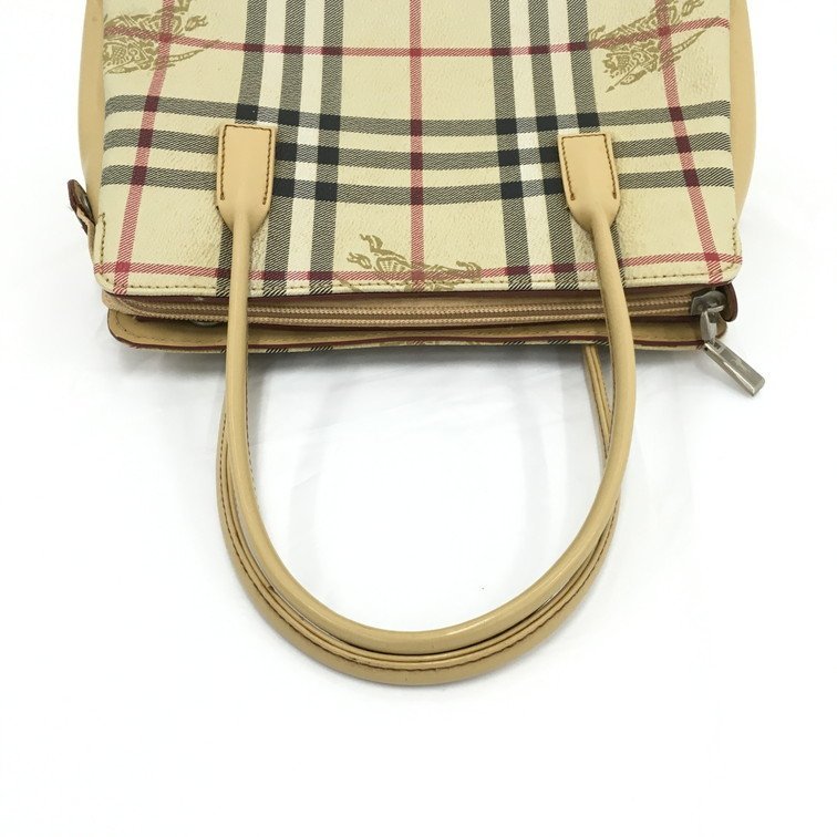 ハンドバッグ ノバチェック BURBERRY バーバリー レザー 希少