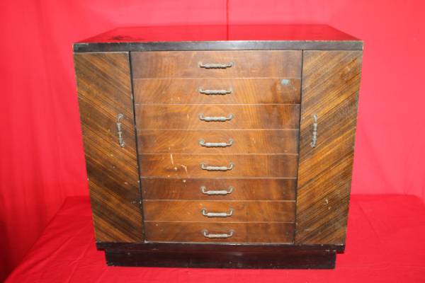 ★レコード棚 戸棚 扉 収納 SP 木製家具 アンティーク レトロ★