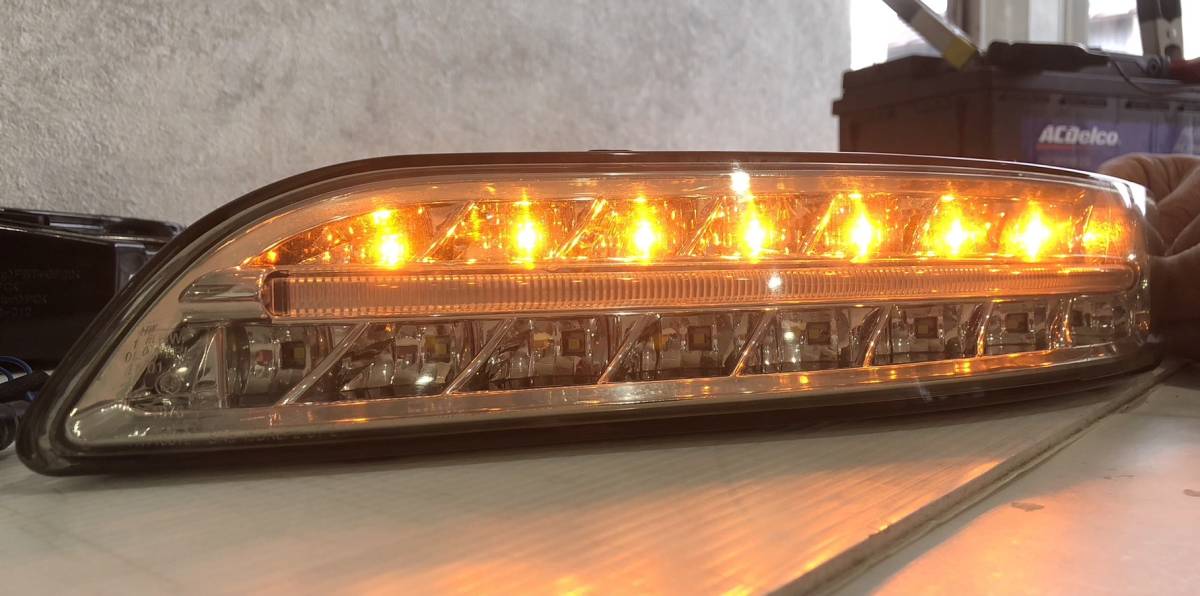 997前期 LED フロントウインカー、ポジション、フォグ 左右 ポルシェ 
