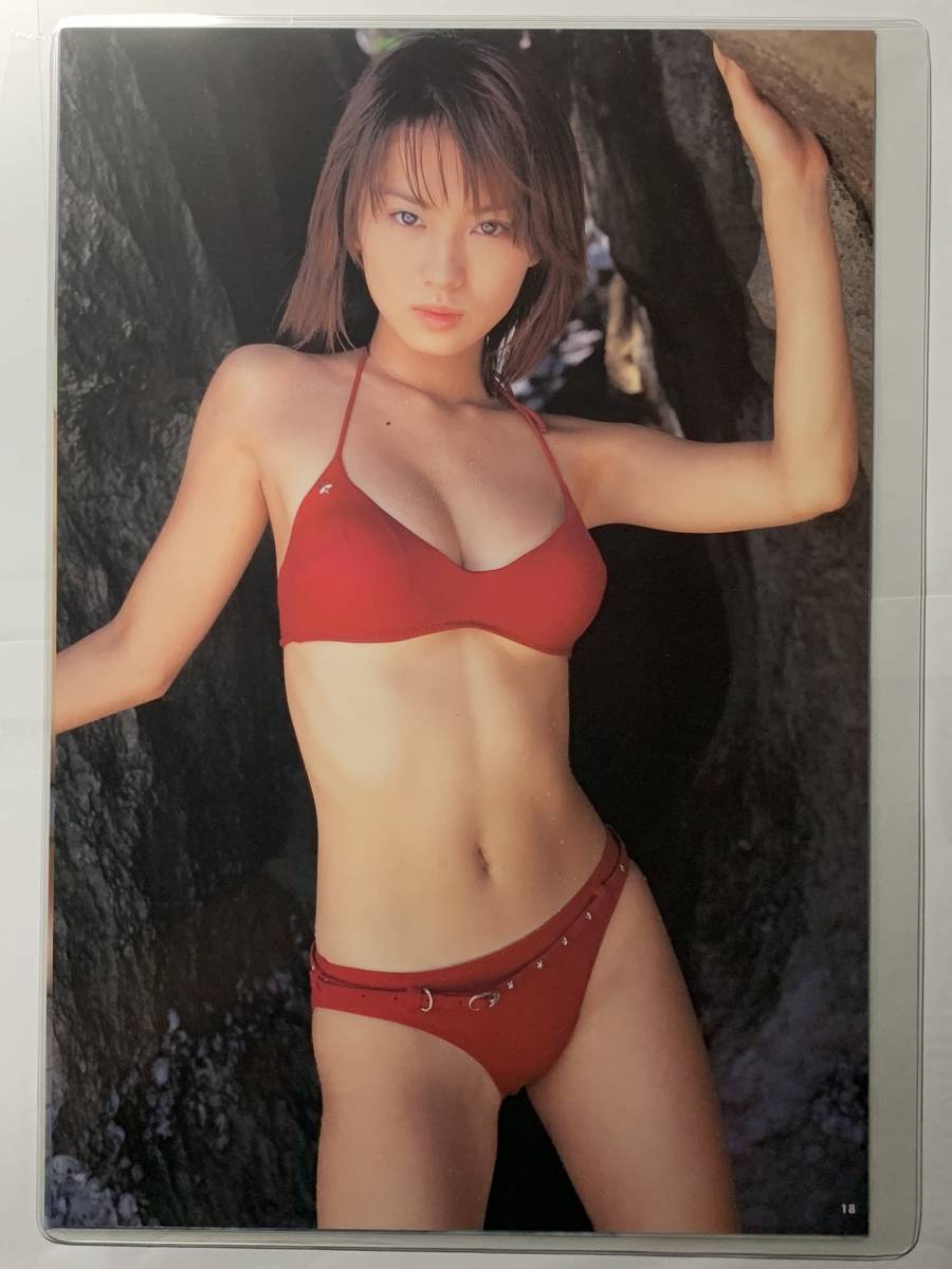 厚手ラミネート加工】市川由衣 水着 A4雑誌切り抜き 6ページ utb best