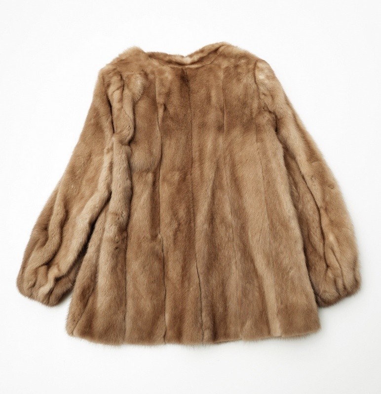 GO8899□最高級毛皮□エンバ/EMBA*MINK*パステルミンク*ファーコート