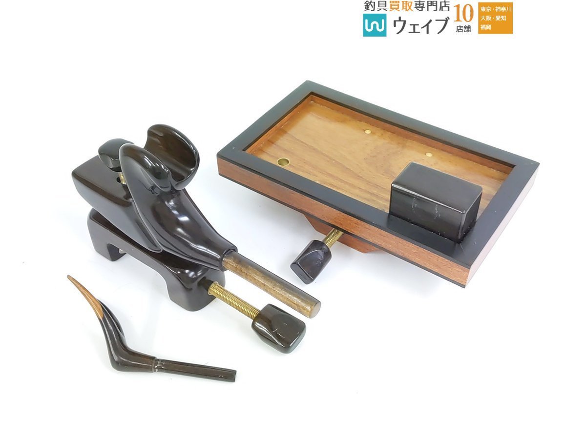 へらぶな 木製 ヘラ 大砲型万力・お膳 2点セット