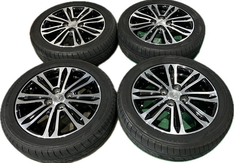 ★TOYO 夏 21年製!! LA600S ダイハツ タント　純正 15インチ アルミ ホイール　4本　15×4.5J ＋45 PCD100 4穴 ハブ径54　165/55R15★