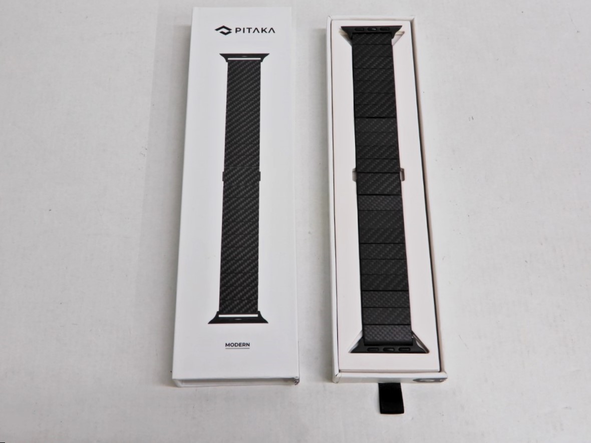 105Z139☆【中古 美品】PITAKA/ピタカ カーボンファイバーウォッチ 