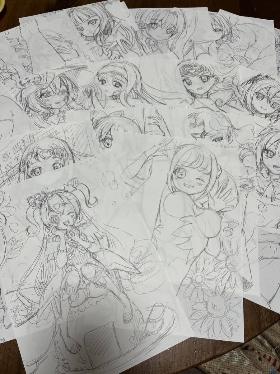 手描きデジタル ラフイラスト簡易リクエスト　イラストオーダー◆ アダルト可