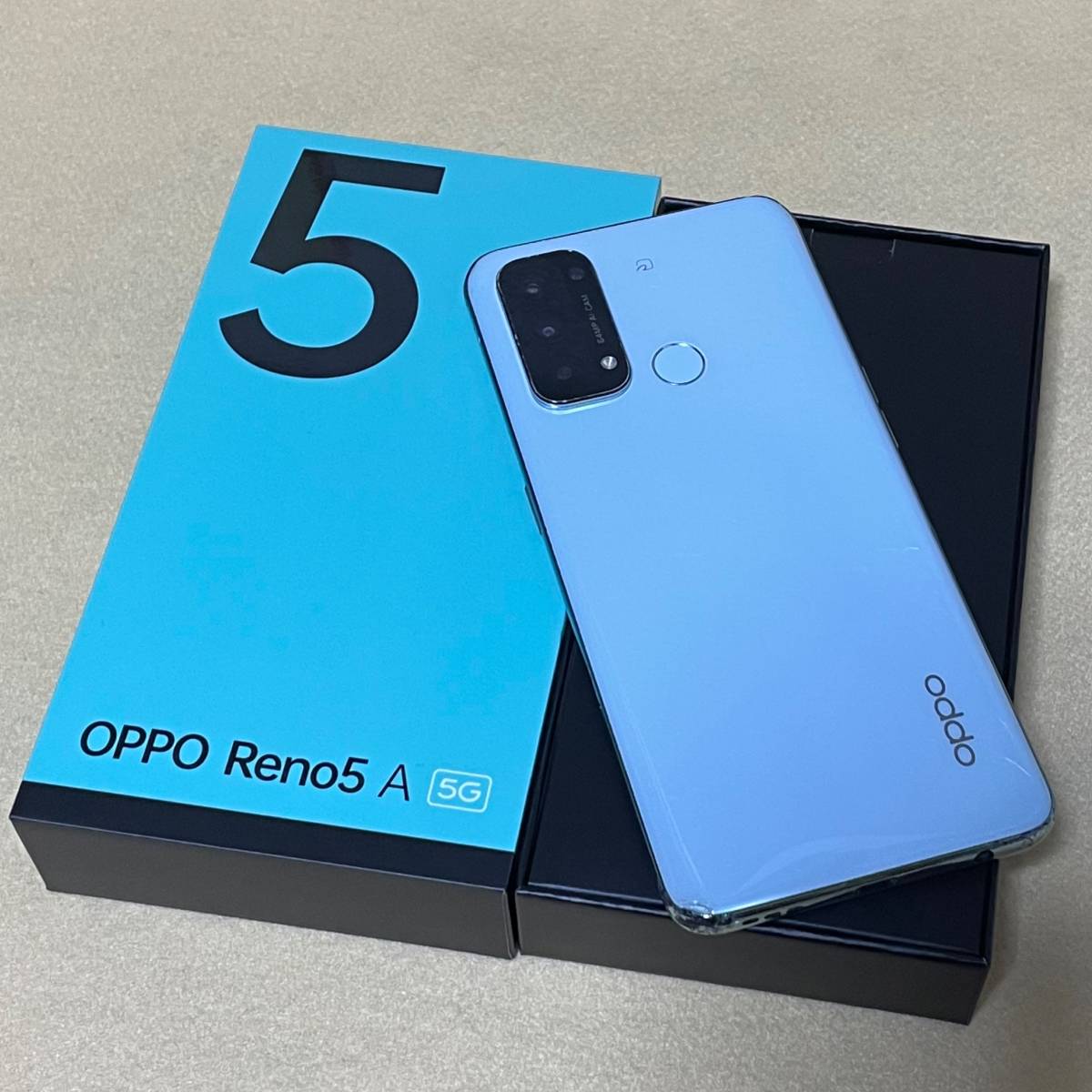 SIMフリー/中古/ジャンク】OPPO Reno5 A［A103OP］アイスブルー☆Y