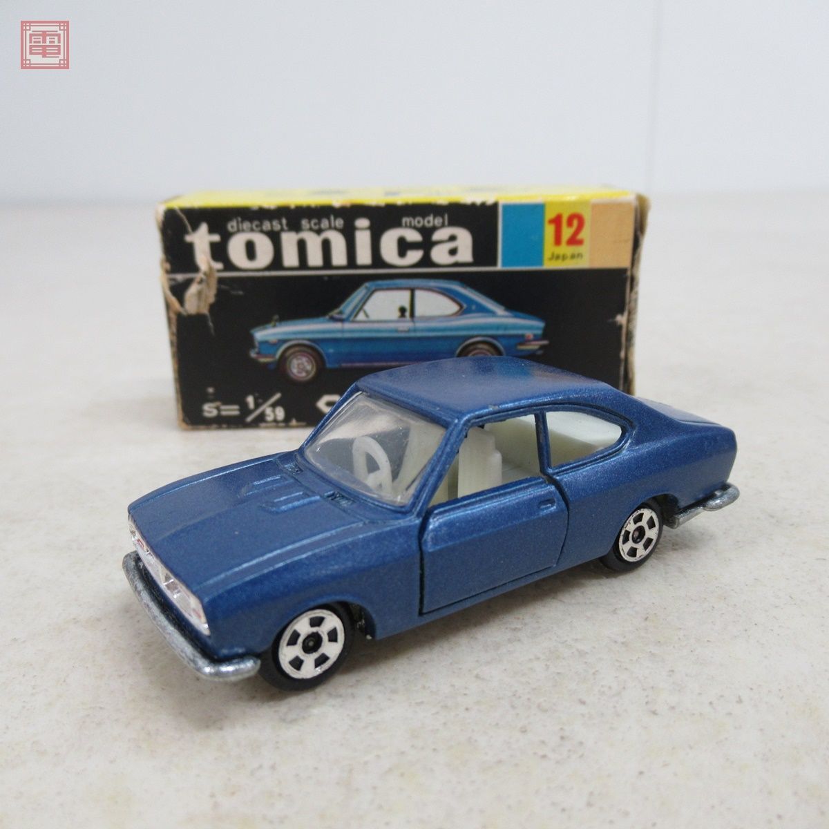 トミカ 香港製 No.12 カペラ ロータリークーペ 黒箱 色指定箱 トミー