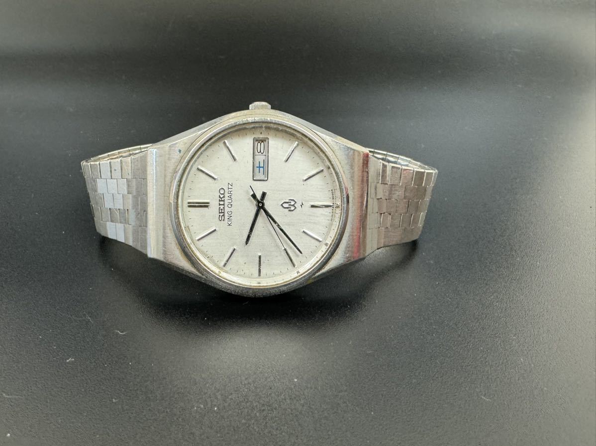 稼働品 SEIKO セイコー KING QUARTZ キングクォーツ 純正ベルト Yahoo