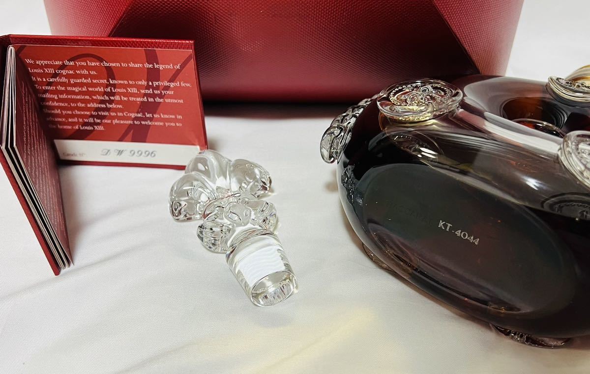 レミーマルタン ルイ13世 バカラ　替栓・冊子・化粧箱・外箱付！未開封　正規品 REMY MARTIN レミーマルタンルイ13世 バカラ クリスタルボトル 替栓