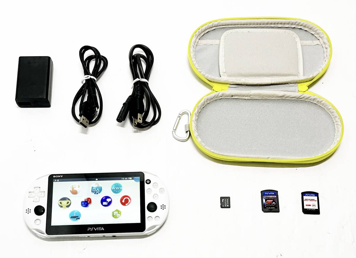 動作確認済み・美品】PlayStation Vita PCH-2000 PSVita グレイシャー 