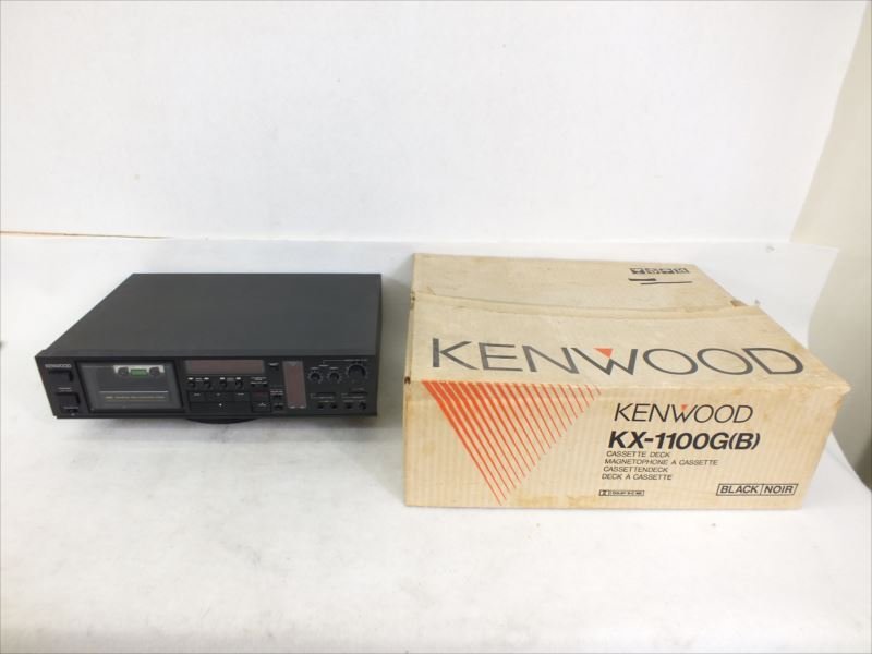 ♪ KENWOOD ケンウッド KX-1100G カセットデッキ 元箱付き 中古 現状品