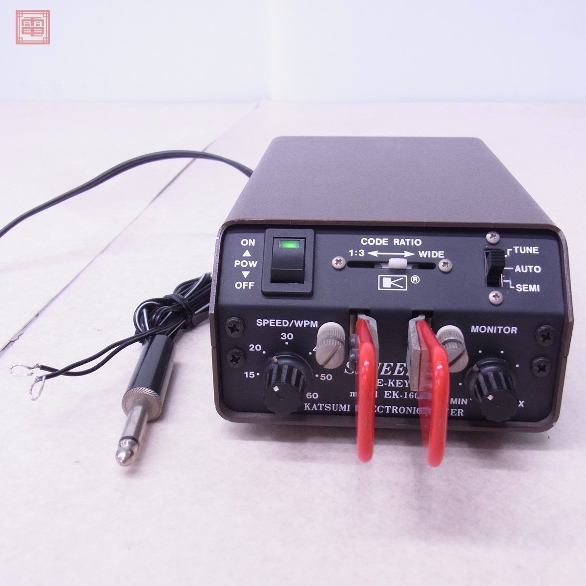 カツミ電機　エレキー EK-160 1円〜 カツミ電機 EK-160 エレクトリックキーヤー 自動電鍵 エレキー