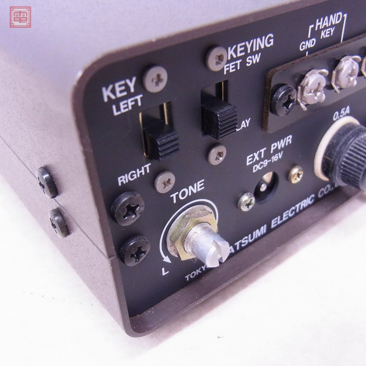 1円〜 カツミ電機 EK-160 エレクトリックキーヤー 自動電鍵 エレキー
