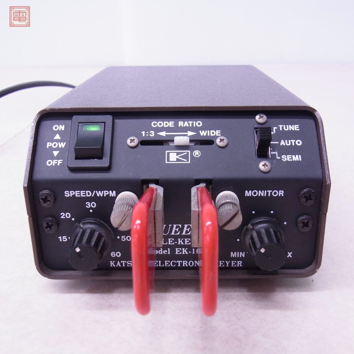 1円〜 カツミ電機 EK-160 エレクトリックキーヤー 自動電鍵 エレキー