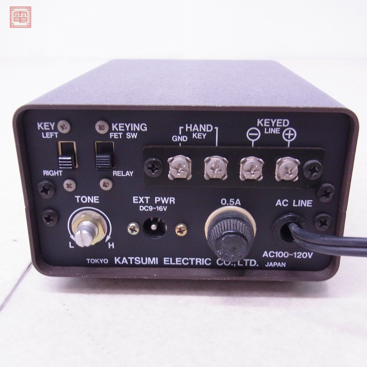 1円〜 カツミ電機 EK-160 エレクトリックキーヤー 自動電鍵 エレキー
