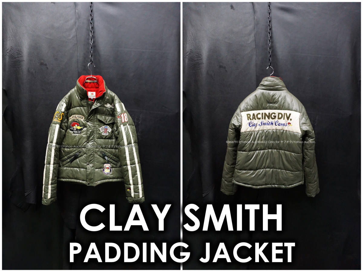 Clay Smith ワッペン付きジャケット LL CLAY SMITH 刺繍&ワッペン 中綿