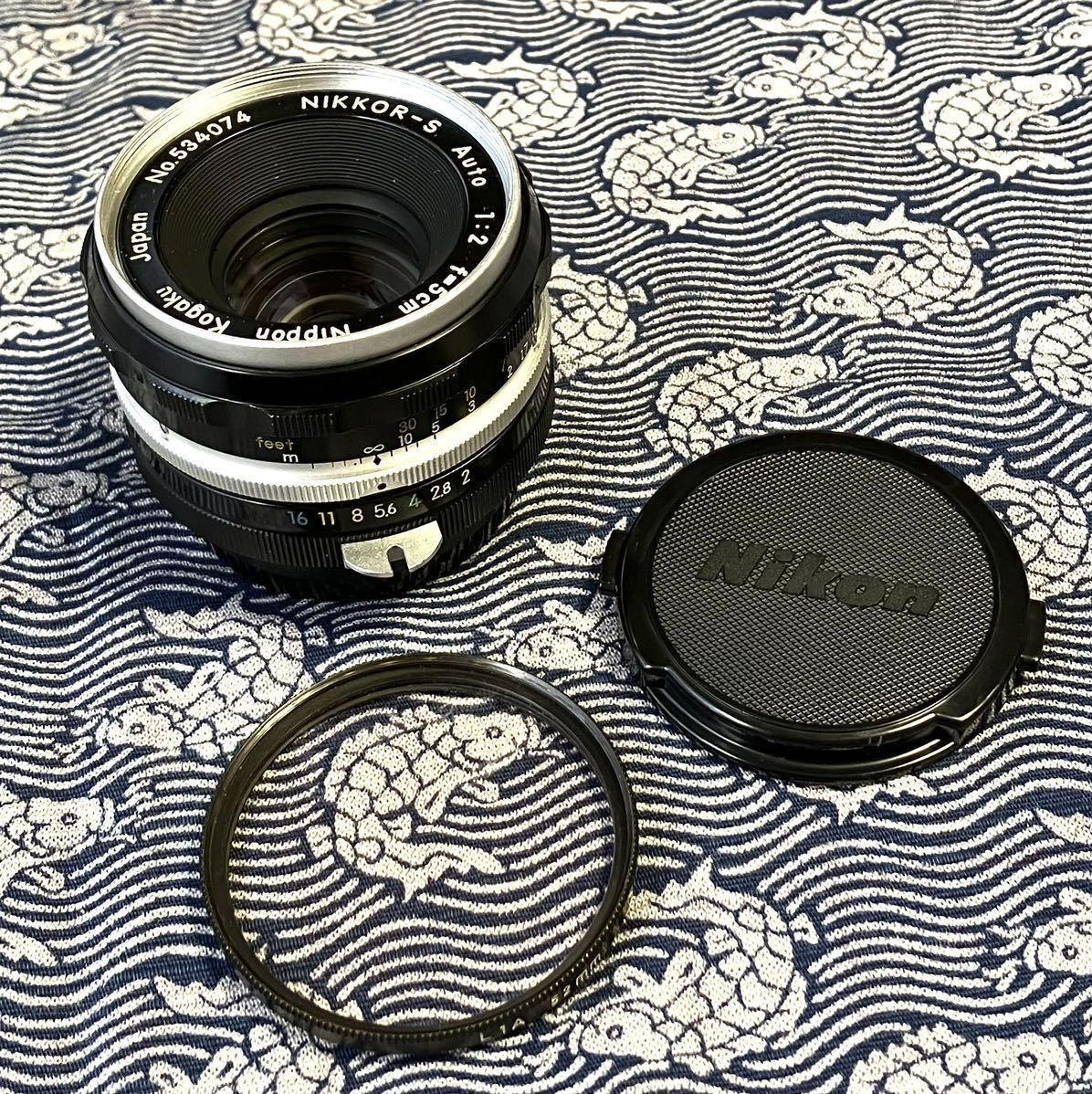 9枚絞り羽根・PAT.PEND.刻印】Nikon Nikkor-s 5cm f2 ニコン