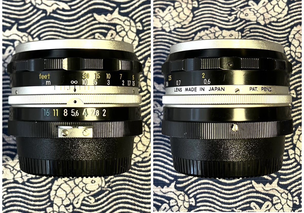 9枚絞り羽根・PAT.PEND.刻印】Nikon Nikkor-s 5cm f2 ニコン