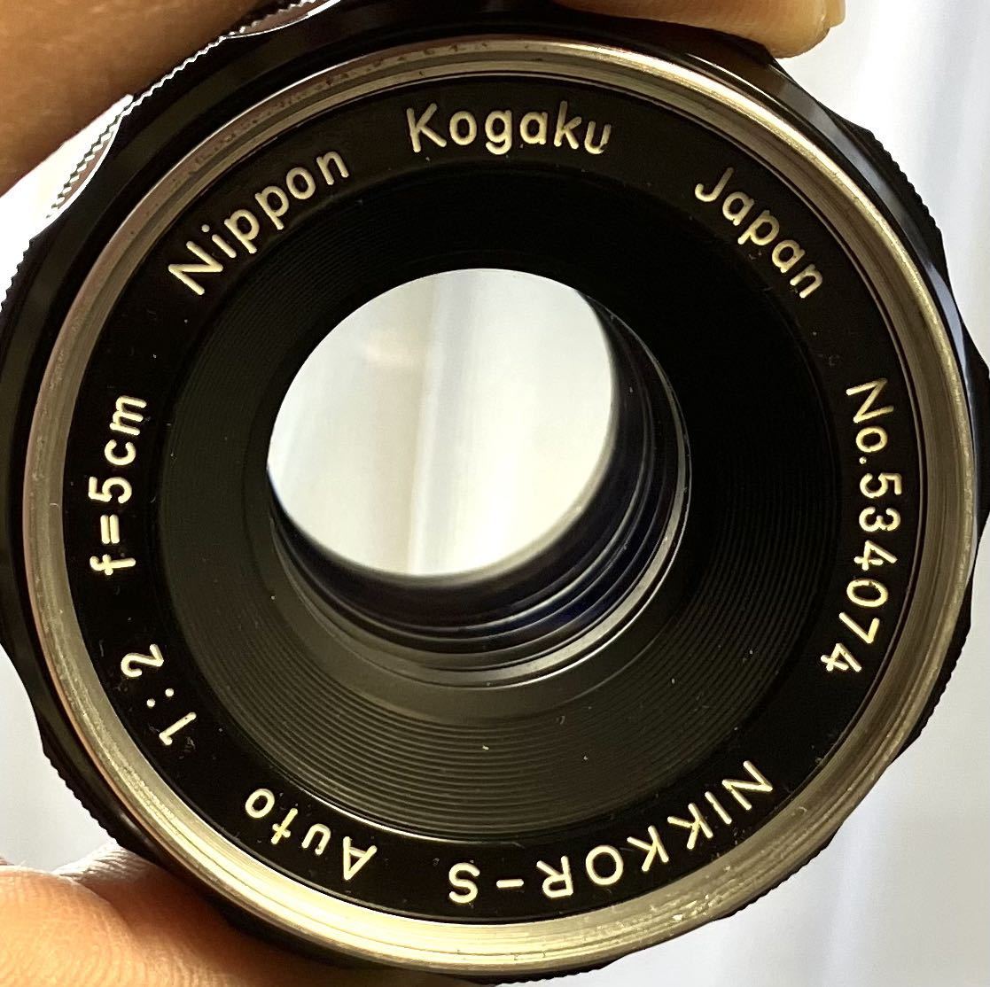 9枚絞り羽根・PAT.PEND.刻印】Nikon Nikkor-s 5cm f2 ニコン